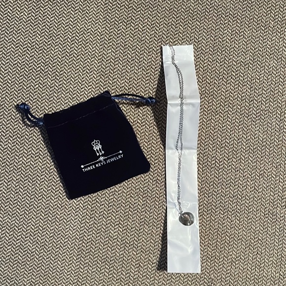 Three Keys Jewelry Stainless Steel Two Tone Necklace - Picture 1 of 3